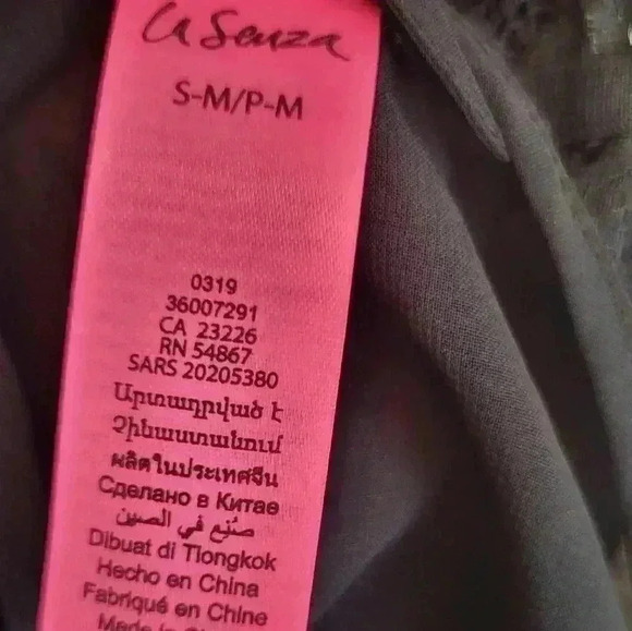 La Senza Long Black Maxi Lace Robe Sleep Size Small Medium - Picture 11 of 12